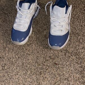 Jordan Blue and White Sneakers